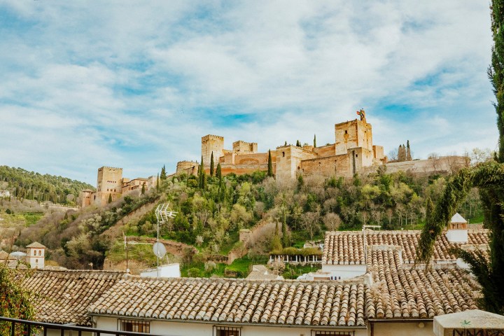 a castle on top of a building